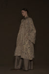 Mutedance 24 Autumn and Winter Loose Flower Dye Button Padded Jacket MD-MD24FW110-sand MD24FW110 MD24FW109